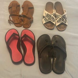 Clarks, Simply Vera etc 4 pair nice summer shoes